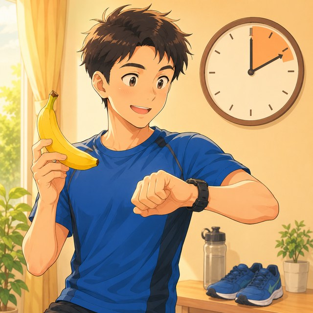 ランニング前にバナナを食べるベストタイミング