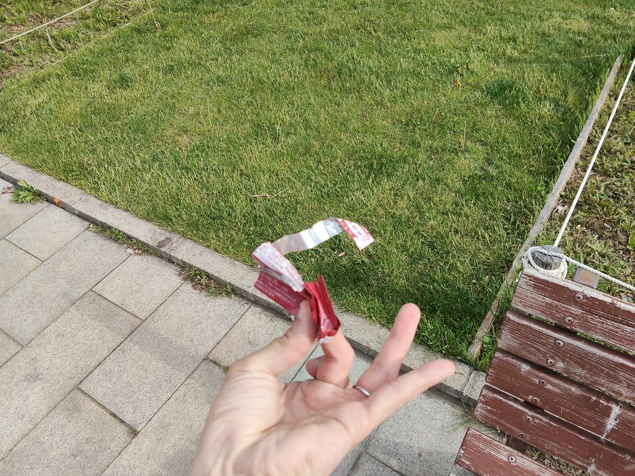 えいようかん食後のゴミ