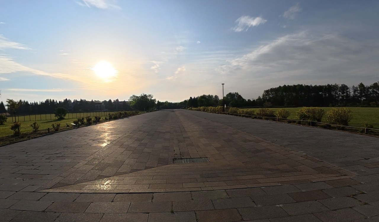 川下公園 カナール早朝の景色