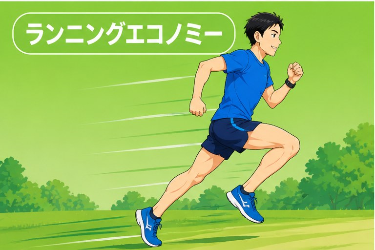 ランニングエコノミー練習 流し イラスト