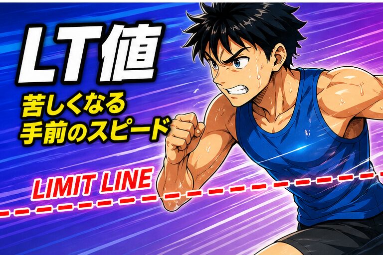 LT値 苦しくなる手前のスピード LIMIT LINE イラスト
