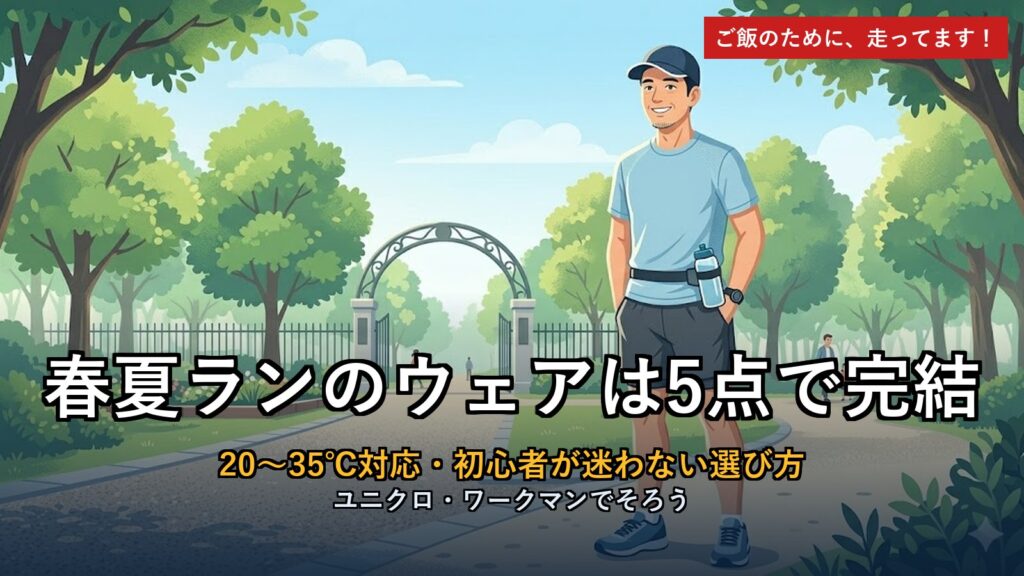春夏ランニングウェア5点 初心者の選び方アイキャッチ