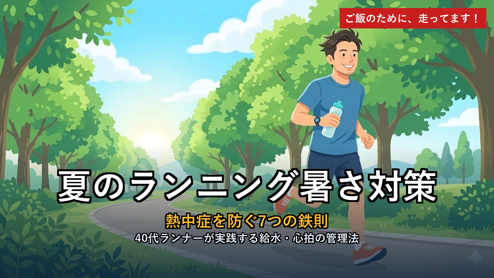 夏のランニング暑さ対策 熱中症を防ぐ7つの鉄則 アイキャッチ