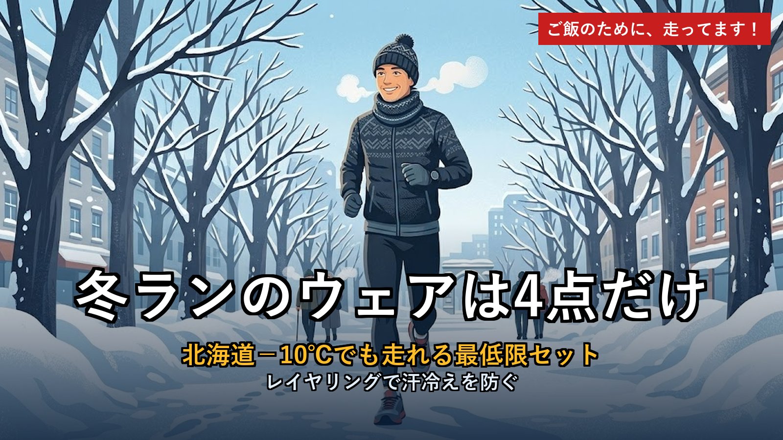 冬ランニングウェア4点 −10℃対応アイキャッチ