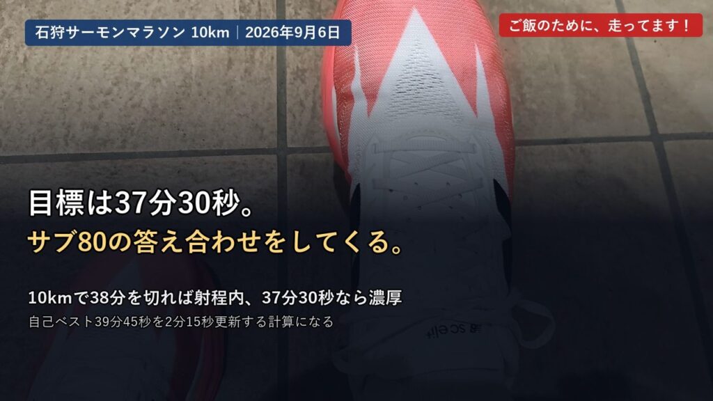 レース用のニューバランス SC エリート v5を履いた足元