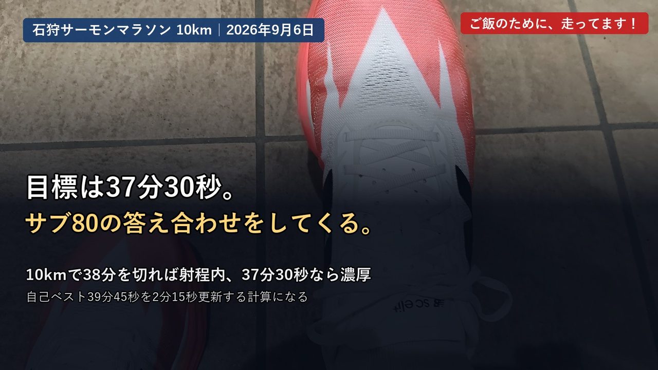 レース用のニューバランス SC エリート v5を履いた足元