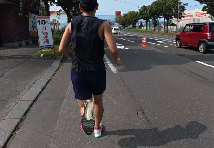 石狩サーモンマラソン4km地点