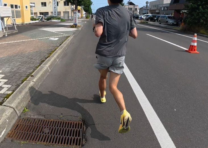 石狩サーモンマラソン7km地点