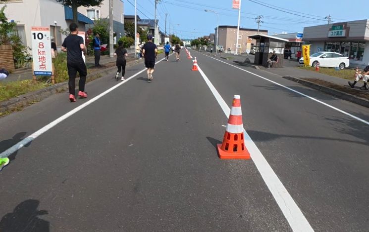石狩サーモンマラソン8km地点