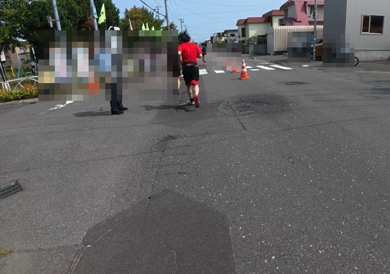 石狩サーモンマラソン9km地点