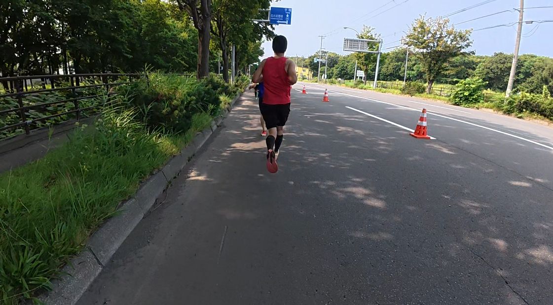石狩手稲通の直線区間