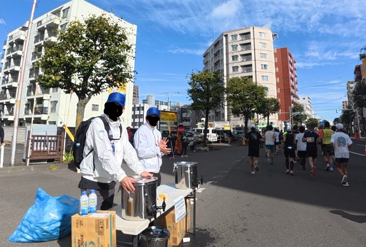 給水所のボランティア