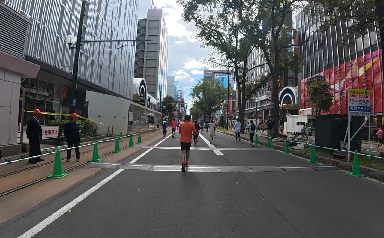 10km地点の表示