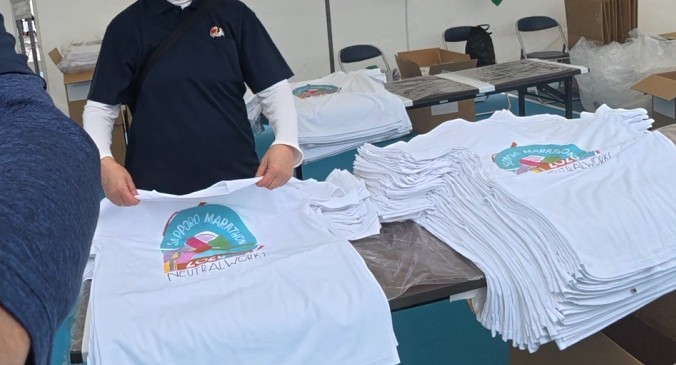 完走後のTシャツ配布