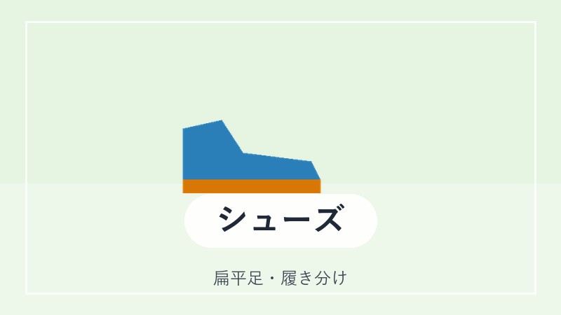 シューズ(扁平足・履き分け)の入口カード